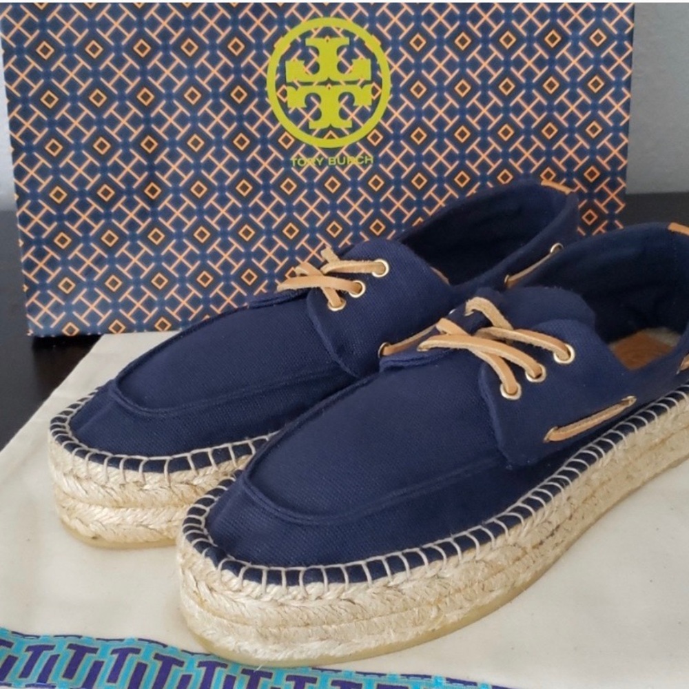 Tory Burch espadrilles Blanton boat shoes “new”